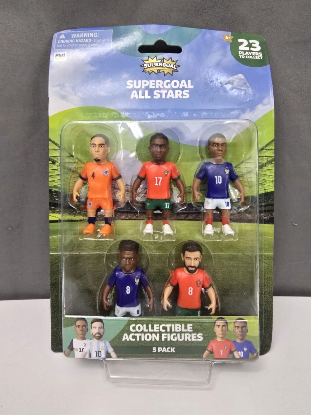 PMI SuperGoal All Stars Soccer Action Figures 5-Pack Boxed Mbappe